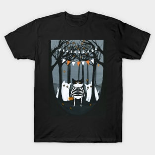 Spooky Forest Kitties T-Shirt